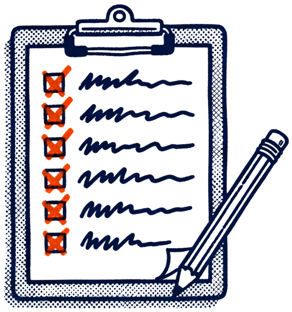Illustration of a checklist with every box ticked